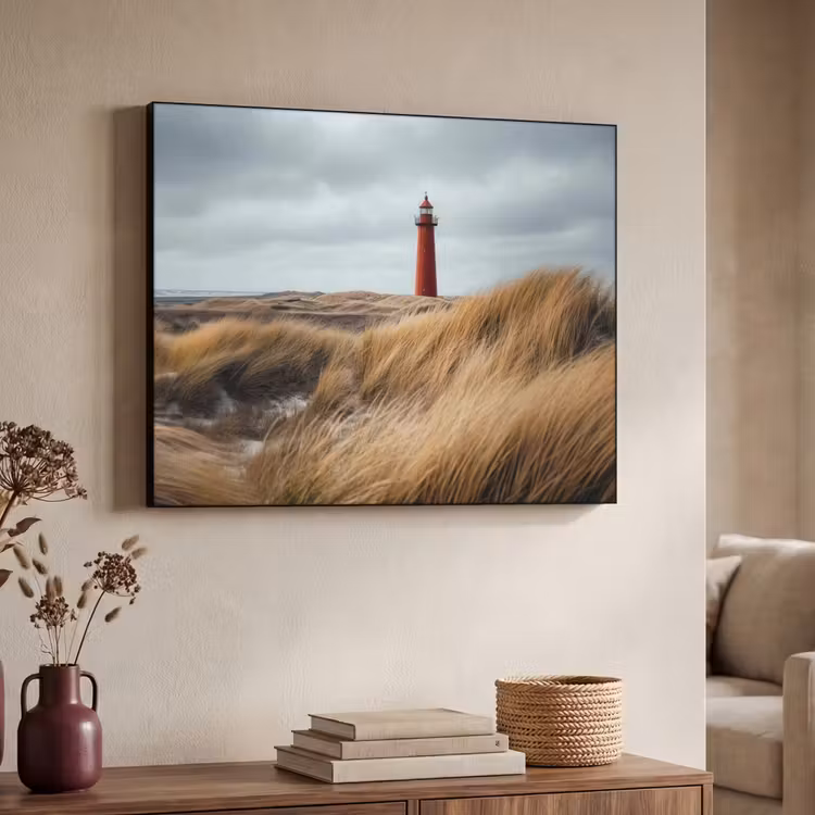 Art Frame - Duinen - Vuurtoren - Rood - Lucht — 7