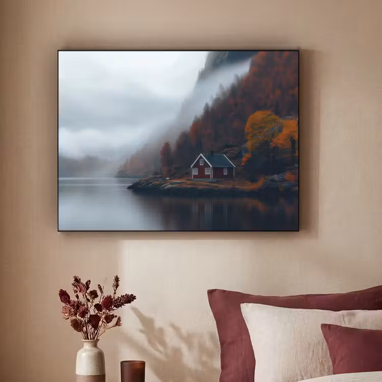 Art Frame - Huis - Rood - Bergen - Water — 3