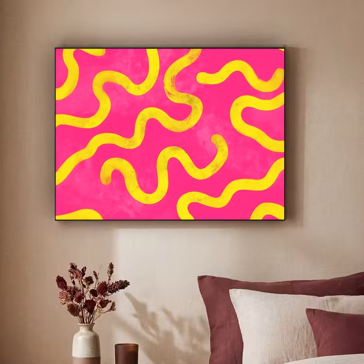 Art Frame - Lijn - Geel - Abstract — 3