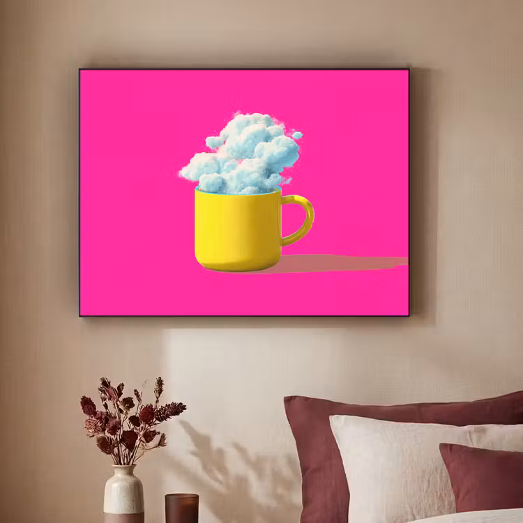 Art Frame - Mok - Wolken - Roze - Minimalitisch — 3