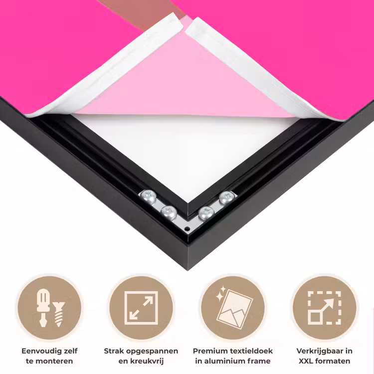 Art Frame - Mok - Wolken - Roze - Minimalitisch — 8