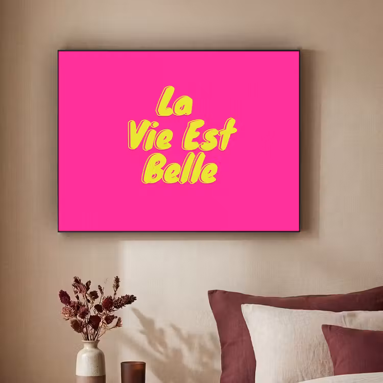 Art Frame - Quote - Retro - Roze — 3