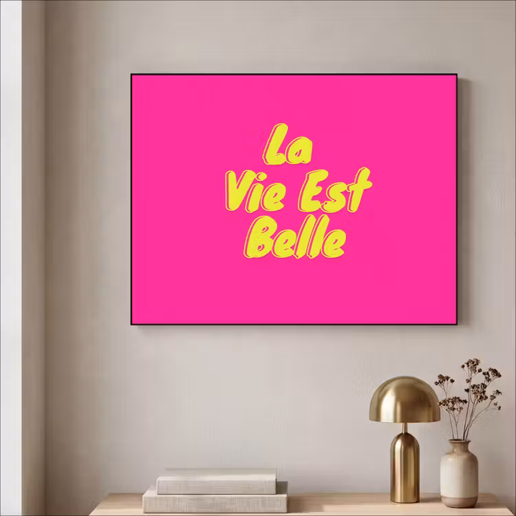 Art Frame - Quote - Retro - Roze — 5