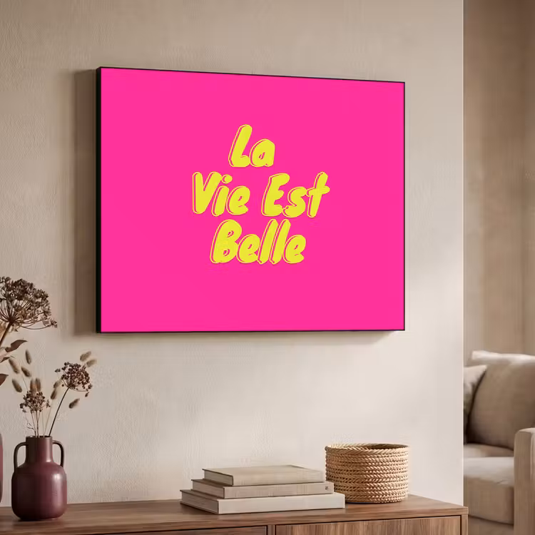 Art Frame - Quote - Retro - Roze — 7