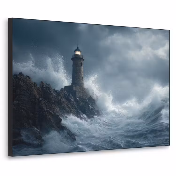 Art Frame - Rotsen - Vuurtoren - Golven - Klliffen — 1