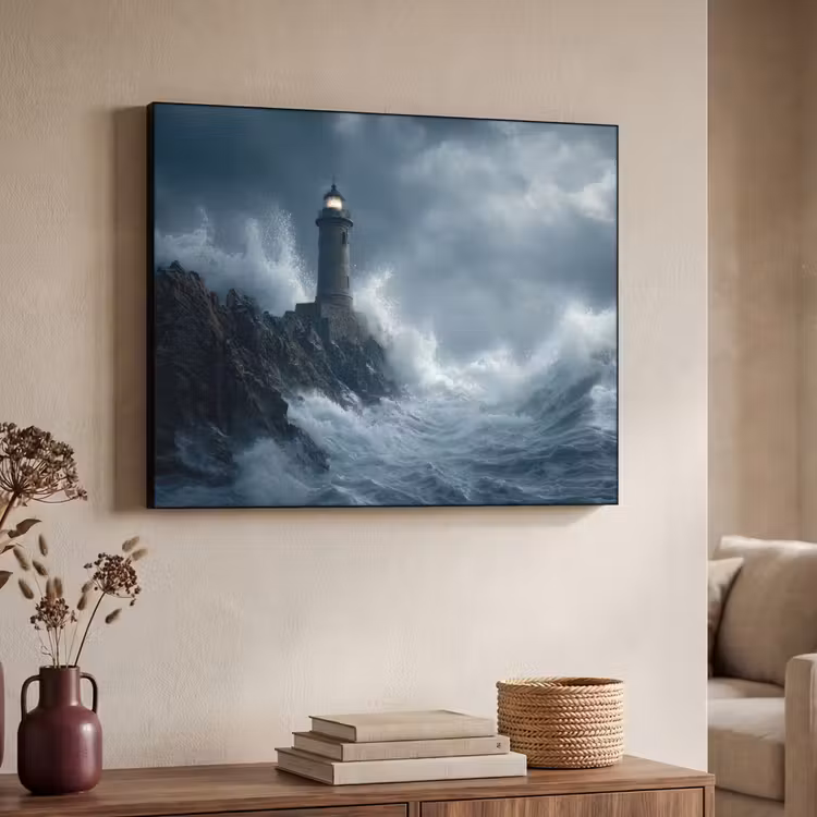 Art Frame - Rotsen - Vuurtoren - Golven - Klliffen — 7