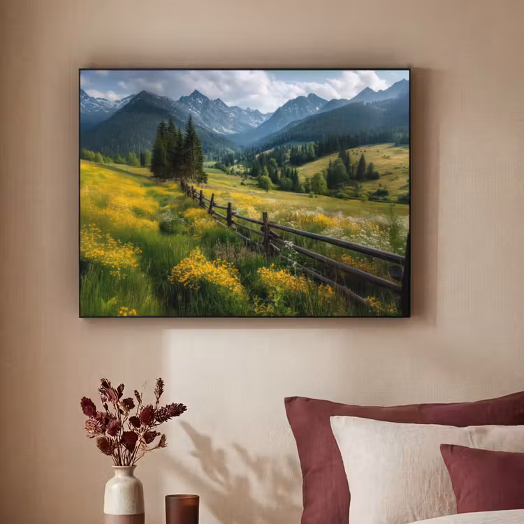Art Frame - Veld - Hek - Bergen - Bloemen — 3