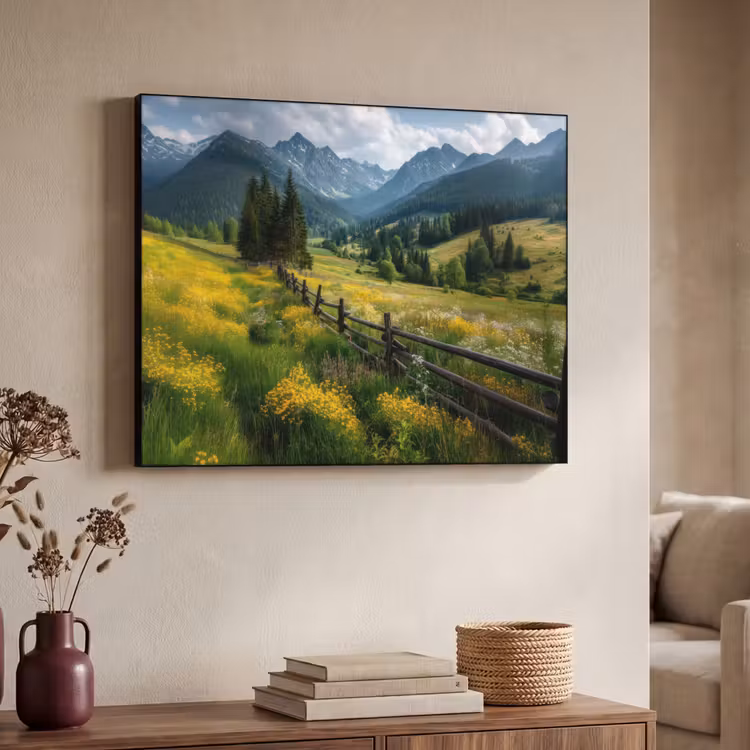Art Frame - Veld - Hek - Bergen - Bloemen — 7