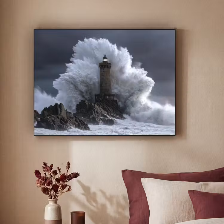 Art Frame - Golf - Vuurtoren - Schuimend water — 3