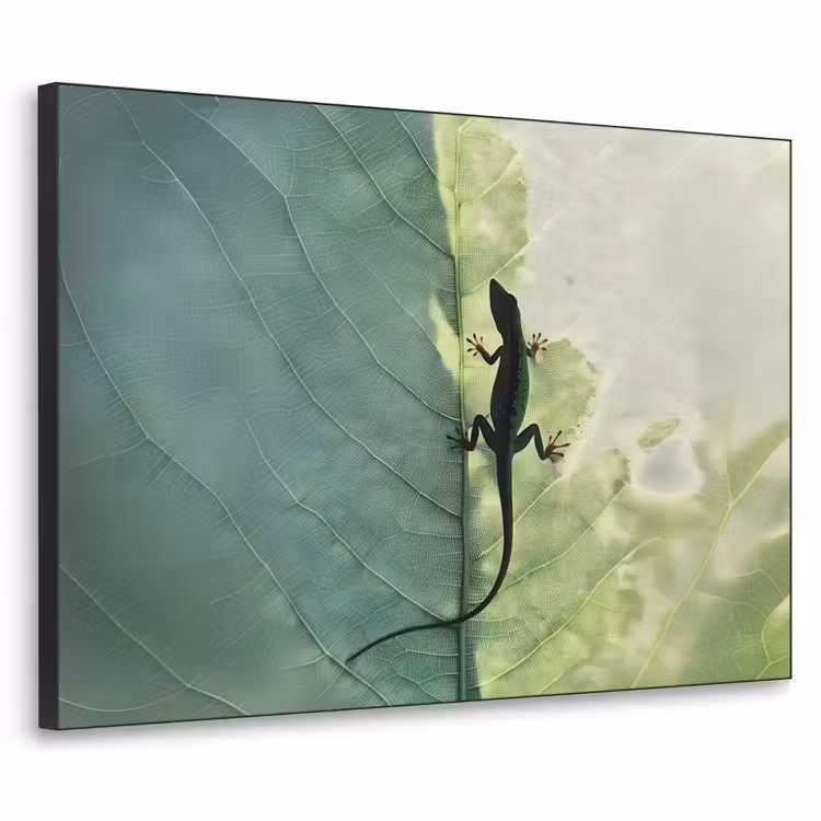 Art Frame - Hagedis - Blad - Nerven - Groen — 1