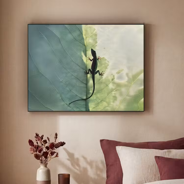 Art Frame - Hagedis - Blad - Nerven - Groen — 3