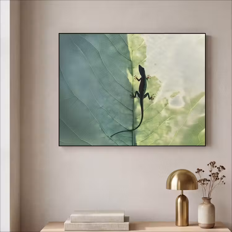 Art Frame - Hagedis - Blad - Nerven - Groen — 5