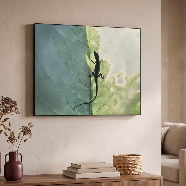Art Frame - Hagedis - Blad - Nerven - Groen — 7