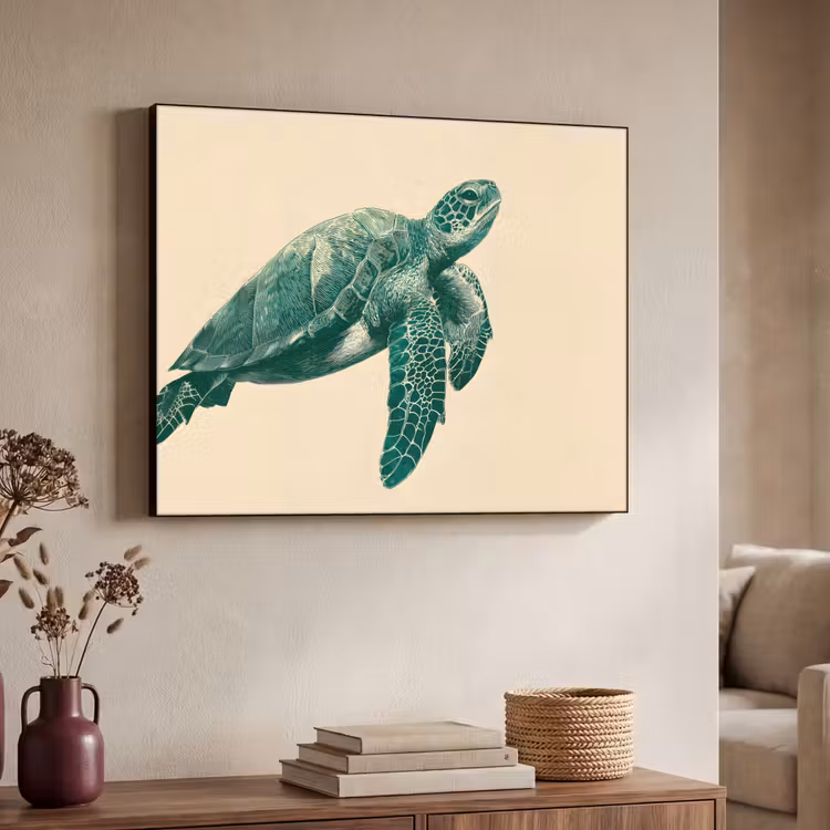Art Frame - Schildpad - Sierlijk - Groen - Schild — 7