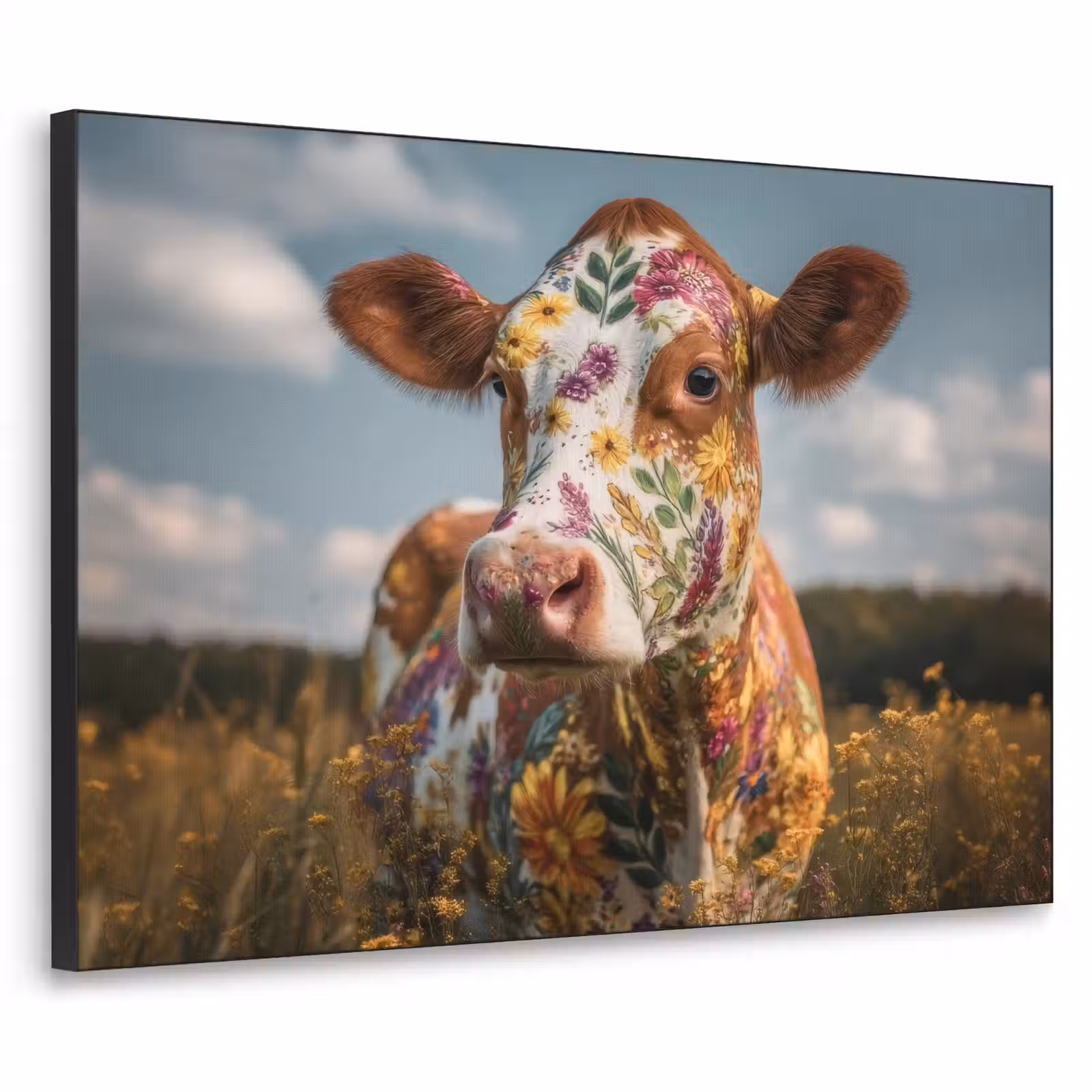 Art Frame - Koe - Bloemen - Weiland — 1