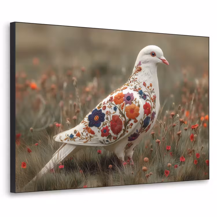 Art Frame - Duif - Bloemen - Natuur — 1