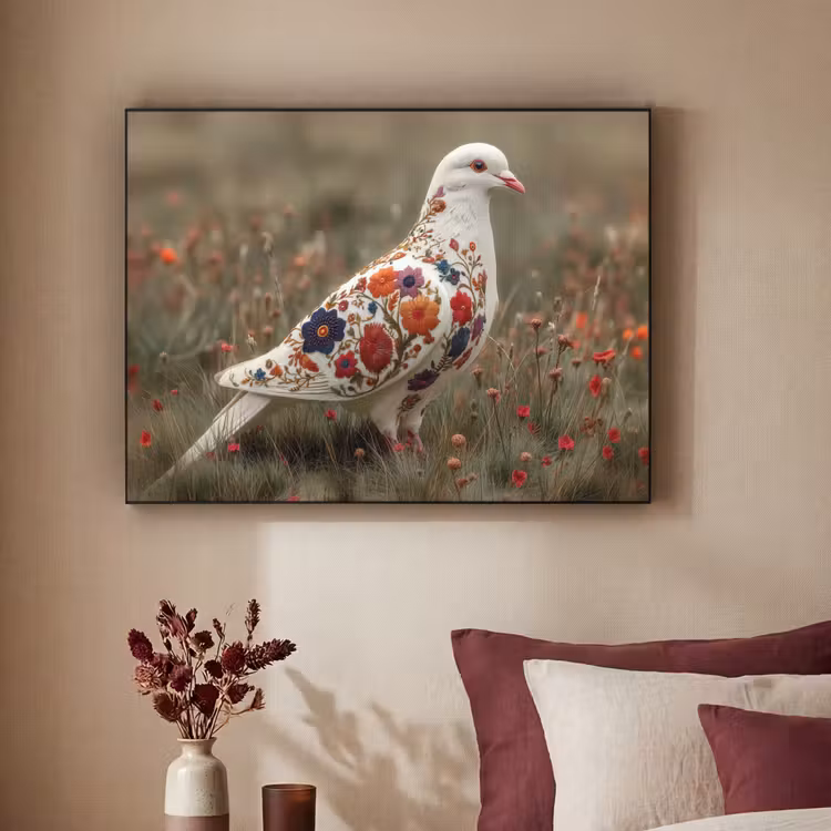 Art Frame - Duif - Bloemen - Natuur — 3