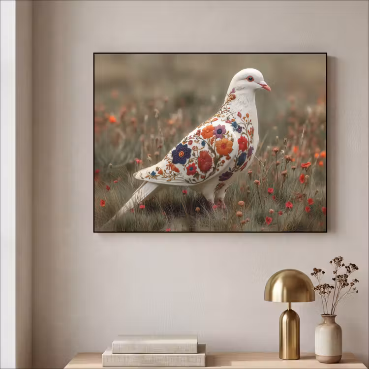 Art Frame - Duif - Bloemen - Natuur — 5