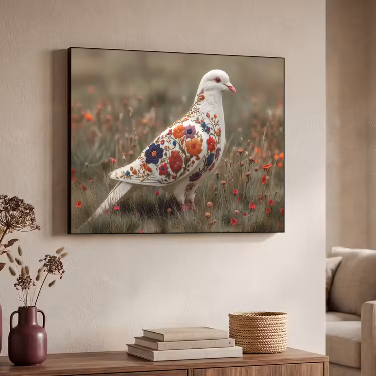 Art Frame - Duif - Bloemen - Natuur — 7