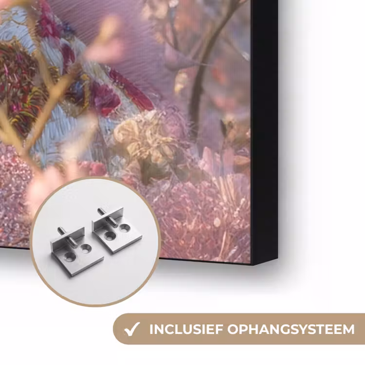 Art Frame - Giraffe - Bloemen - Roze — 6