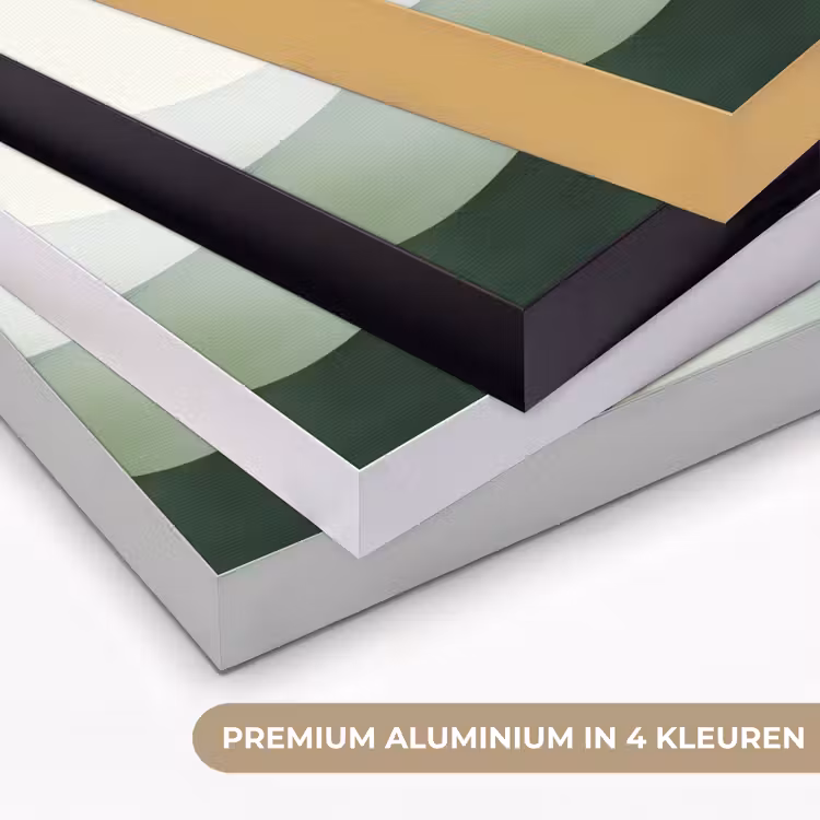Art Frame - Golven - Abstract - Lichtgroen - Sierlijk — 2