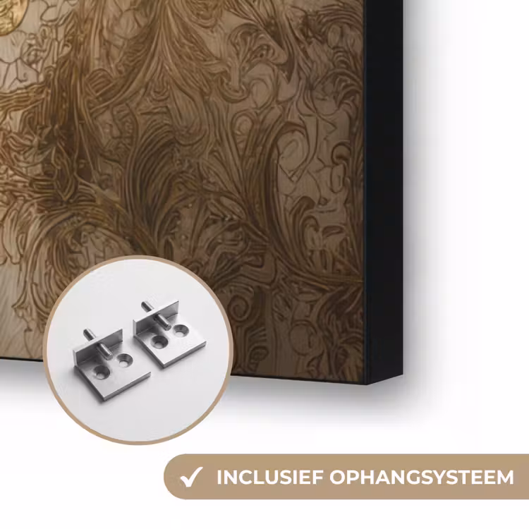 Art Frame - Leeuwin - Bloemen - Wit - Goud — 6
