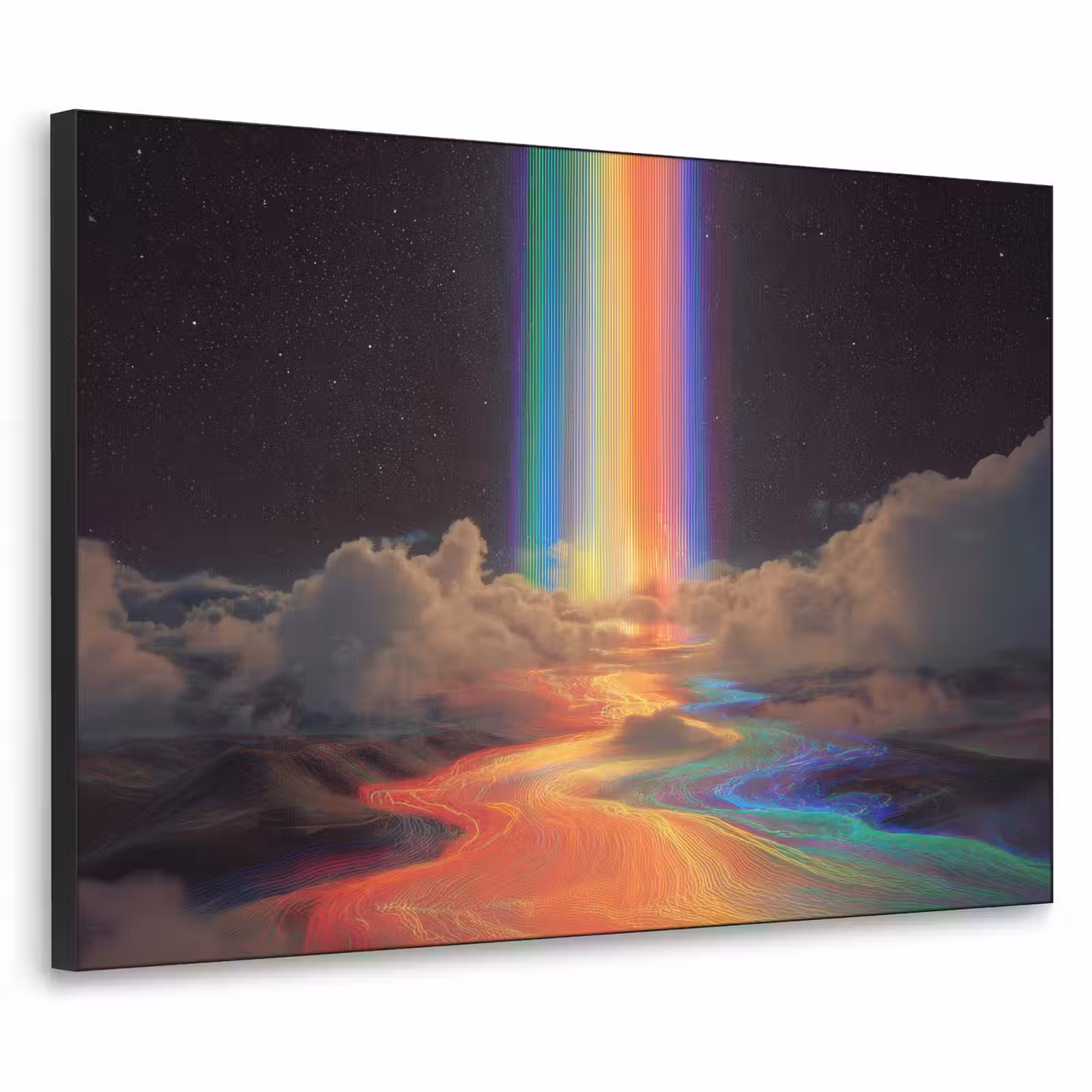 Art Frame - Regenboog - Verticaal - Sterrenhemel - Wolken — 1