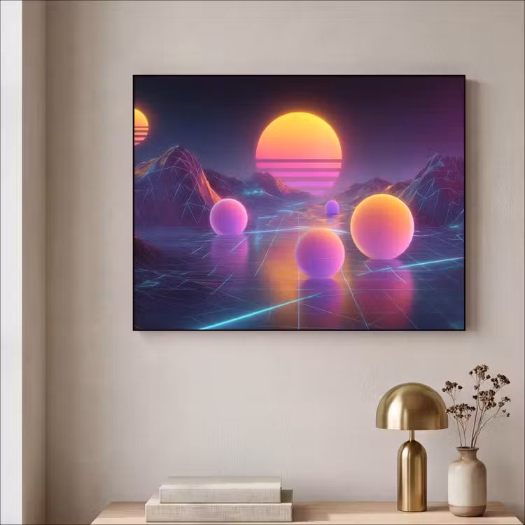 Art Frame - Landschap - Bergen - Bollen - Licht — 5