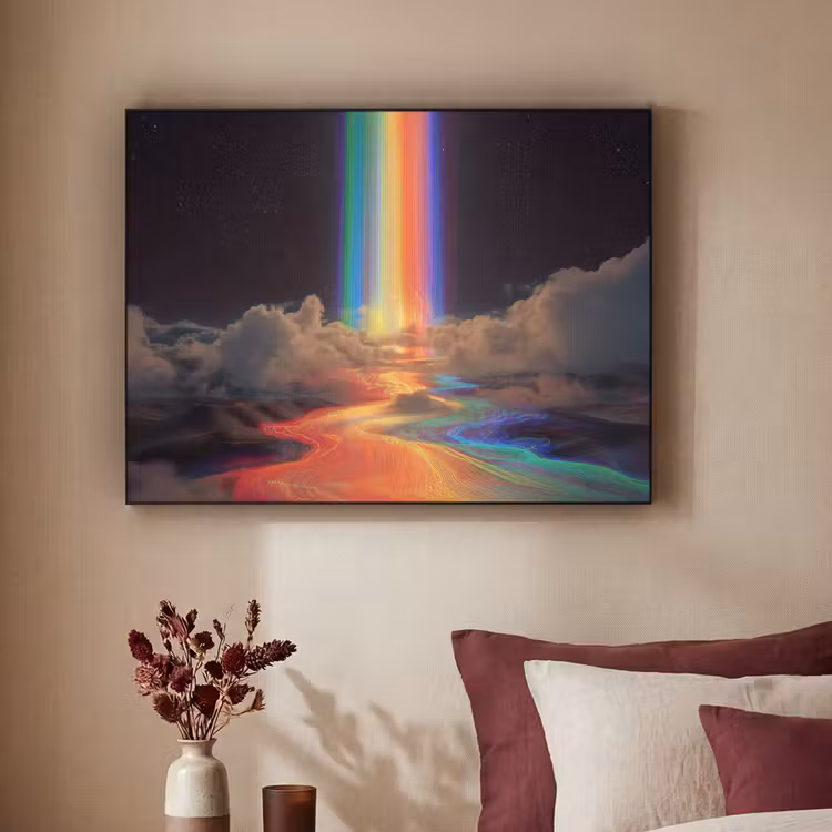 Art Frame - Regenboog - Verticaal - Sterrenhemel - Wolken — 3