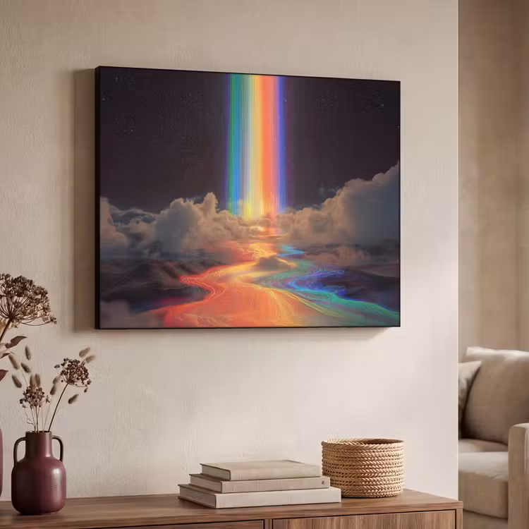 Art Frame - Regenboog - Verticaal - Sterrenhemel - Wolken — 7