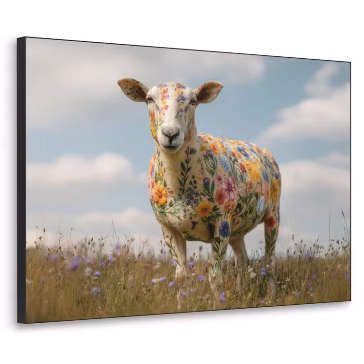 Art Frame - Schaap - Bloemen - Weide — 1