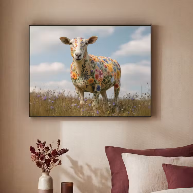 Art Frame - Schaap - Bloemen - Weide — 3