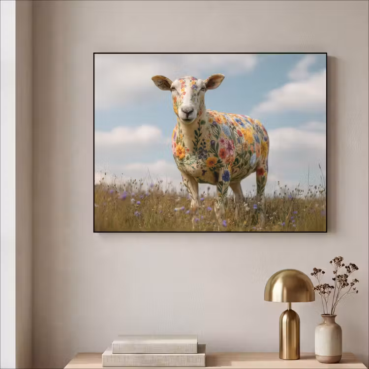 Art Frame - Schaap - Bloemen - Weide — 5