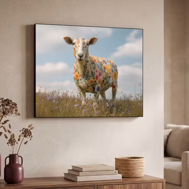 Art Frame - Schaap - Bloemen - Weide — 7