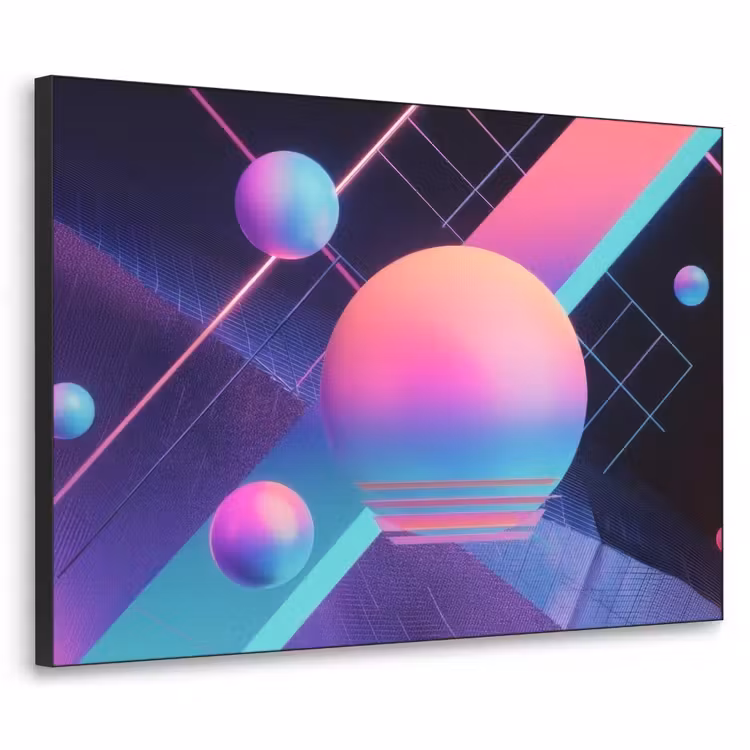 Art Frame - Cirkels - Vlakken - Abstract - Blauw — 1