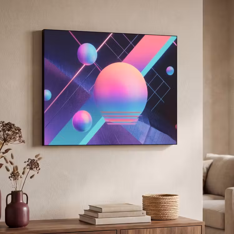 Art Frame - Cirkels - Vlakken - Abstract - Blauw — 7