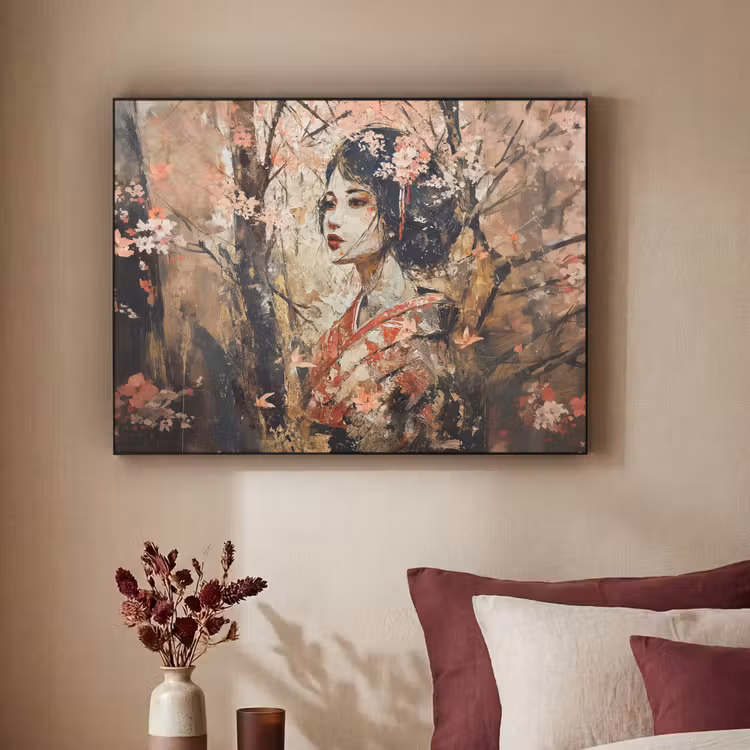 Art Frame - Kimono - Vrouw - kersenbomen — 3