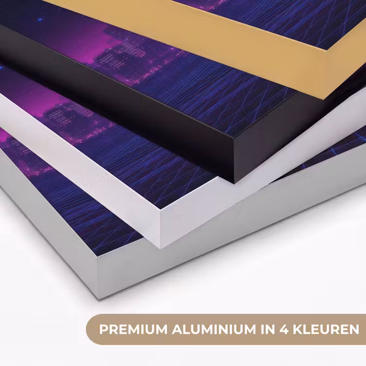Art Frame - Skyline - Zon - Neon - Rasterpatroon — 2