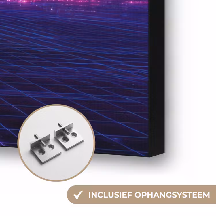 Art Frame - Skyline - Zon - Neon - Rasterpatroon — 6