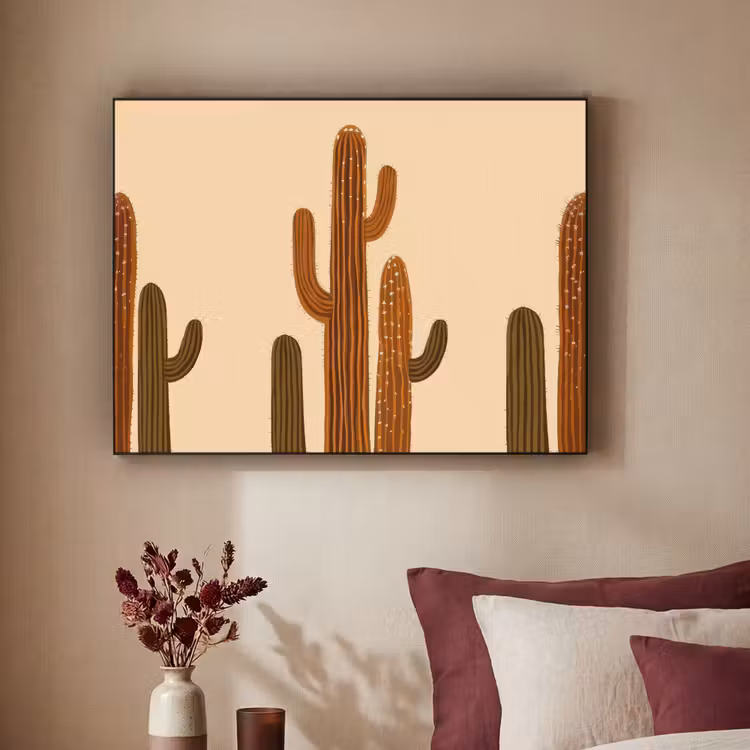 Art Frame - Cactus - Woestijn - Zand - Bruin — 3