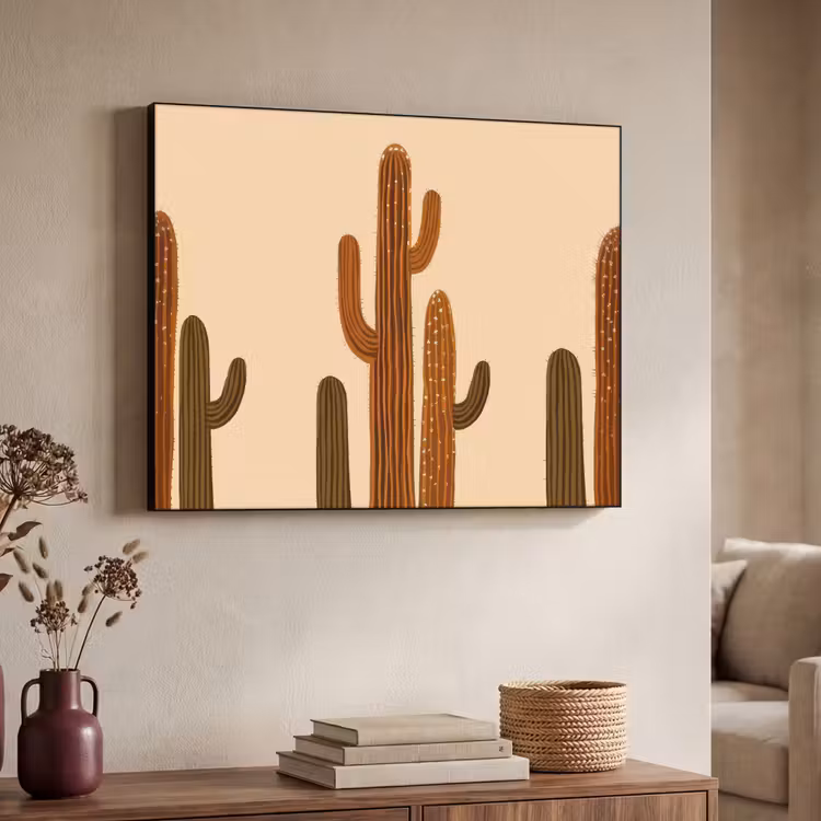 Art Frame - Cactus - Woestijn - Zand - Bruin — 7
