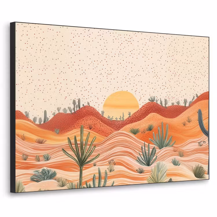 Art Frame - Landschap - Heuvels - Zonsondergang — 1