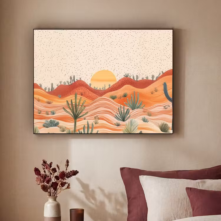 Art Frame - Landschap - Heuvels - Zonsondergang — 3
