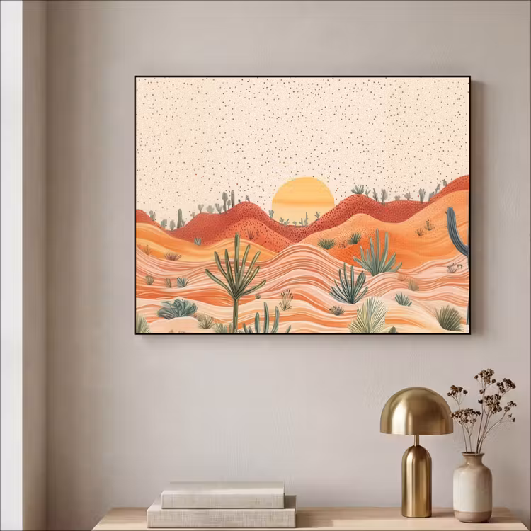 Art Frame - Landschap - Heuvels - Zonsondergang — 5