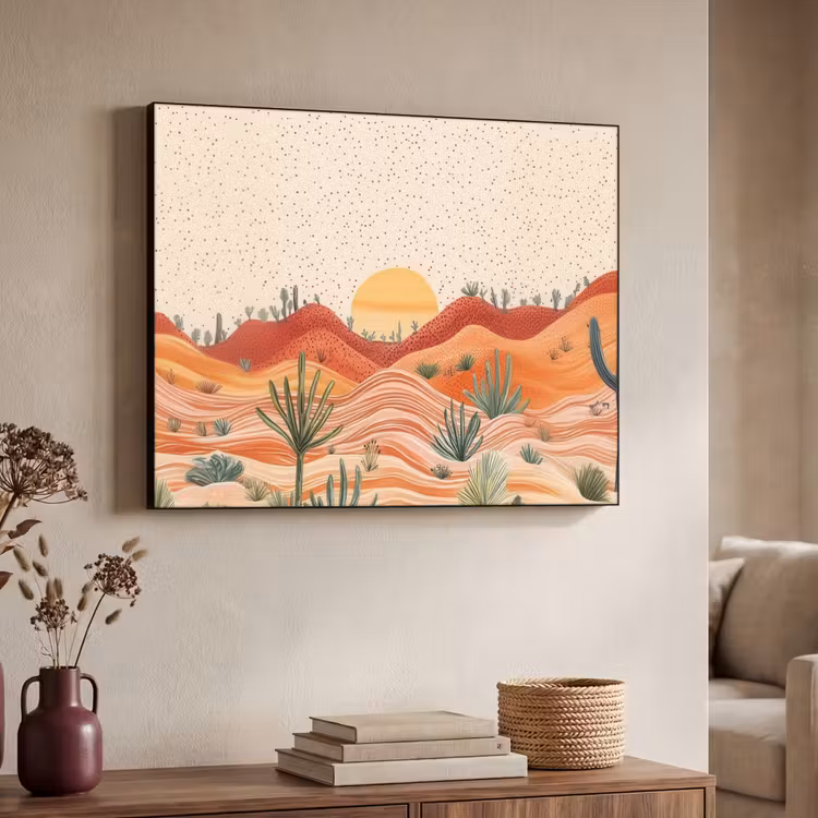Art Frame - Landschap - Heuvels - Zonsondergang — 7