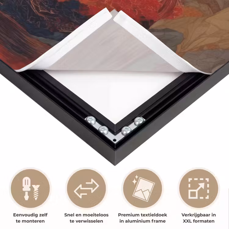 Art Frame - Volle maan - Landschap - Waterval — 4