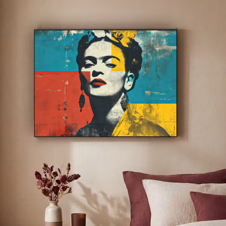 Art Frame - Bloemen - Felle kleuren - Grafisch - Modern — 3