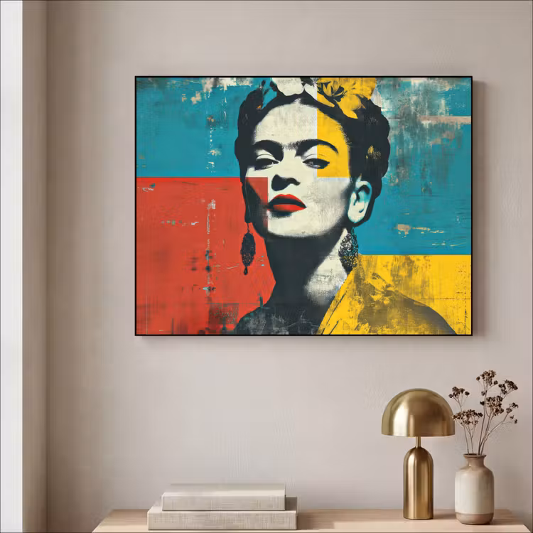Art Frame - Bloemen - Felle kleuren - Grafisch - Modern — 5