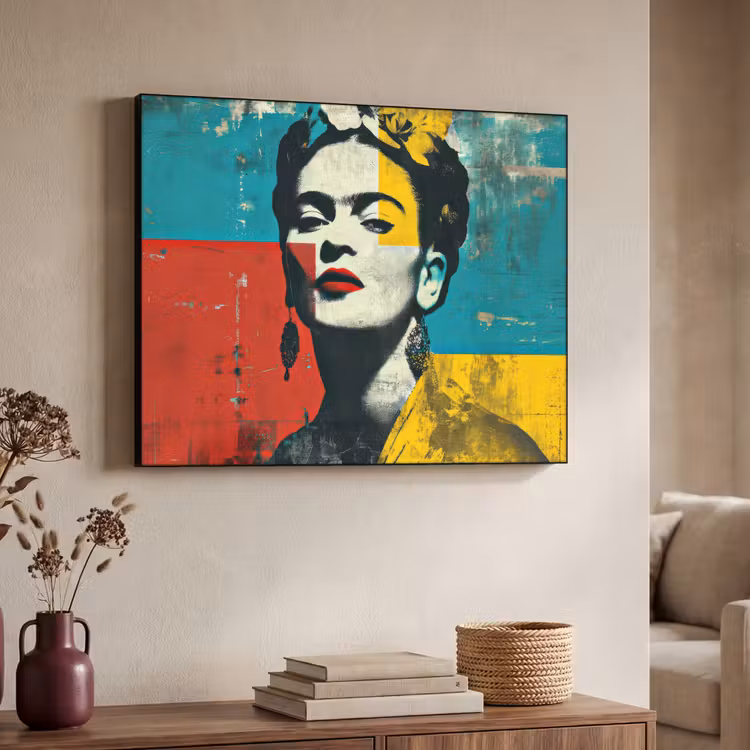 Art Frame - Bloemen - Felle kleuren - Grafisch - Modern — 7