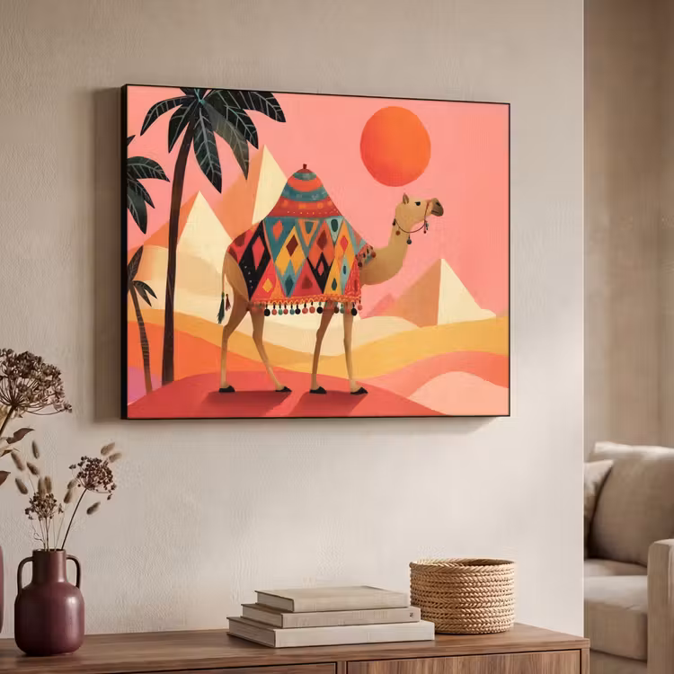 Art Frame - Kameel - Pyramides - Rode zon — 7